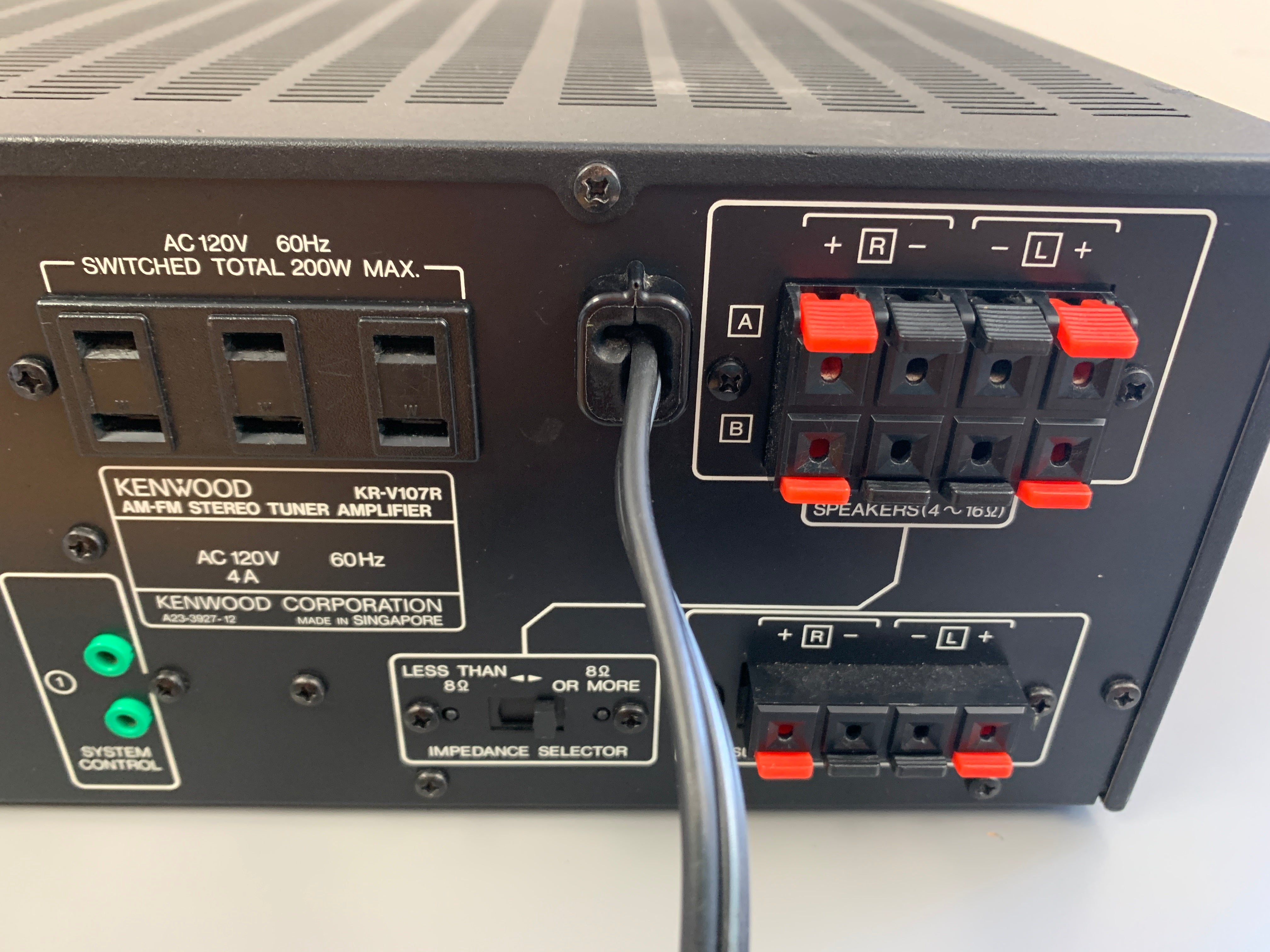 KENWOOD KA-V1000R * ￥99,800(1988年頃 KENWOOD KA-V1000R Specifications Kenwood