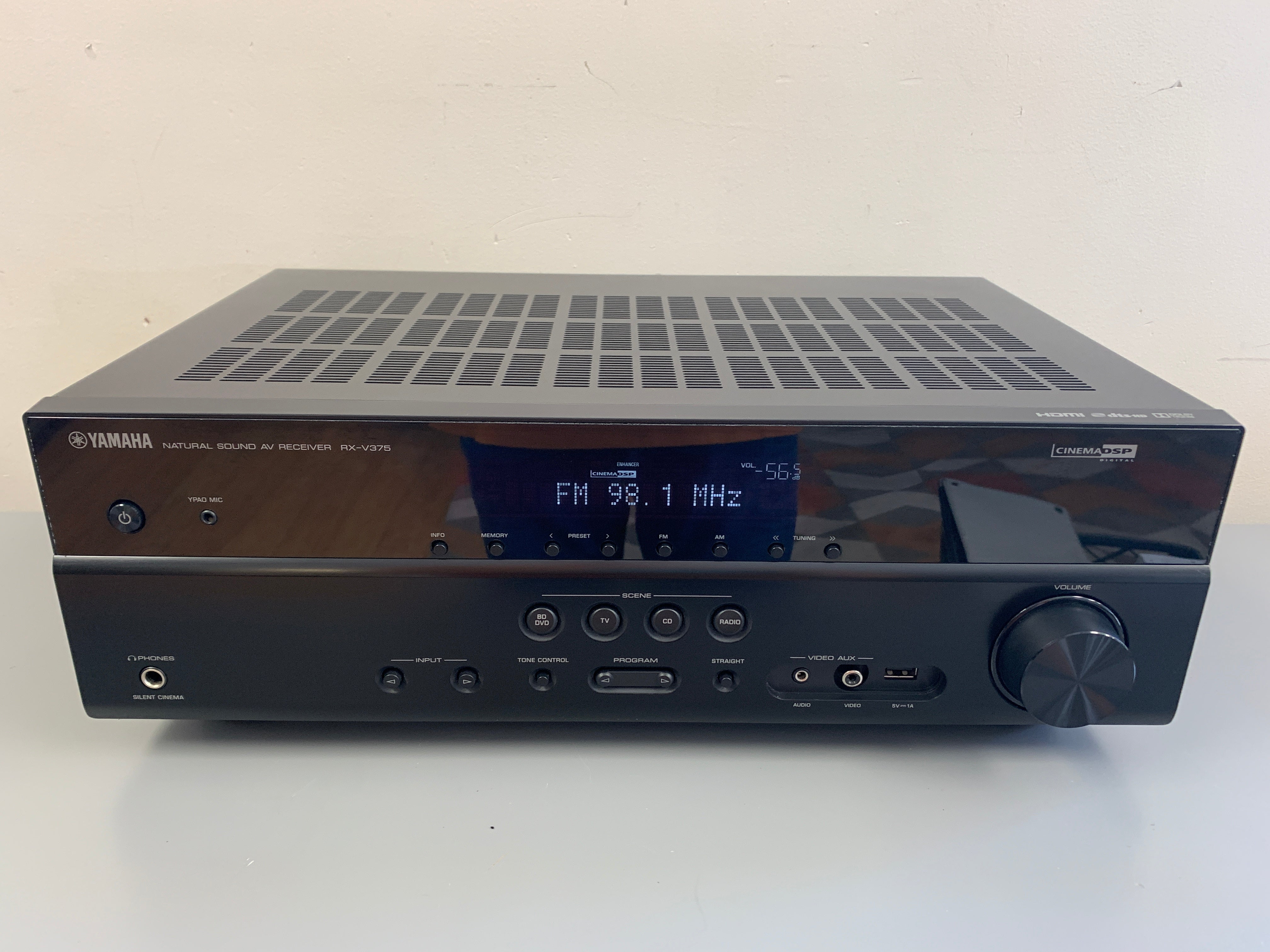 Yamaha RX-V375 Stereo Receiver * 4K HDMI