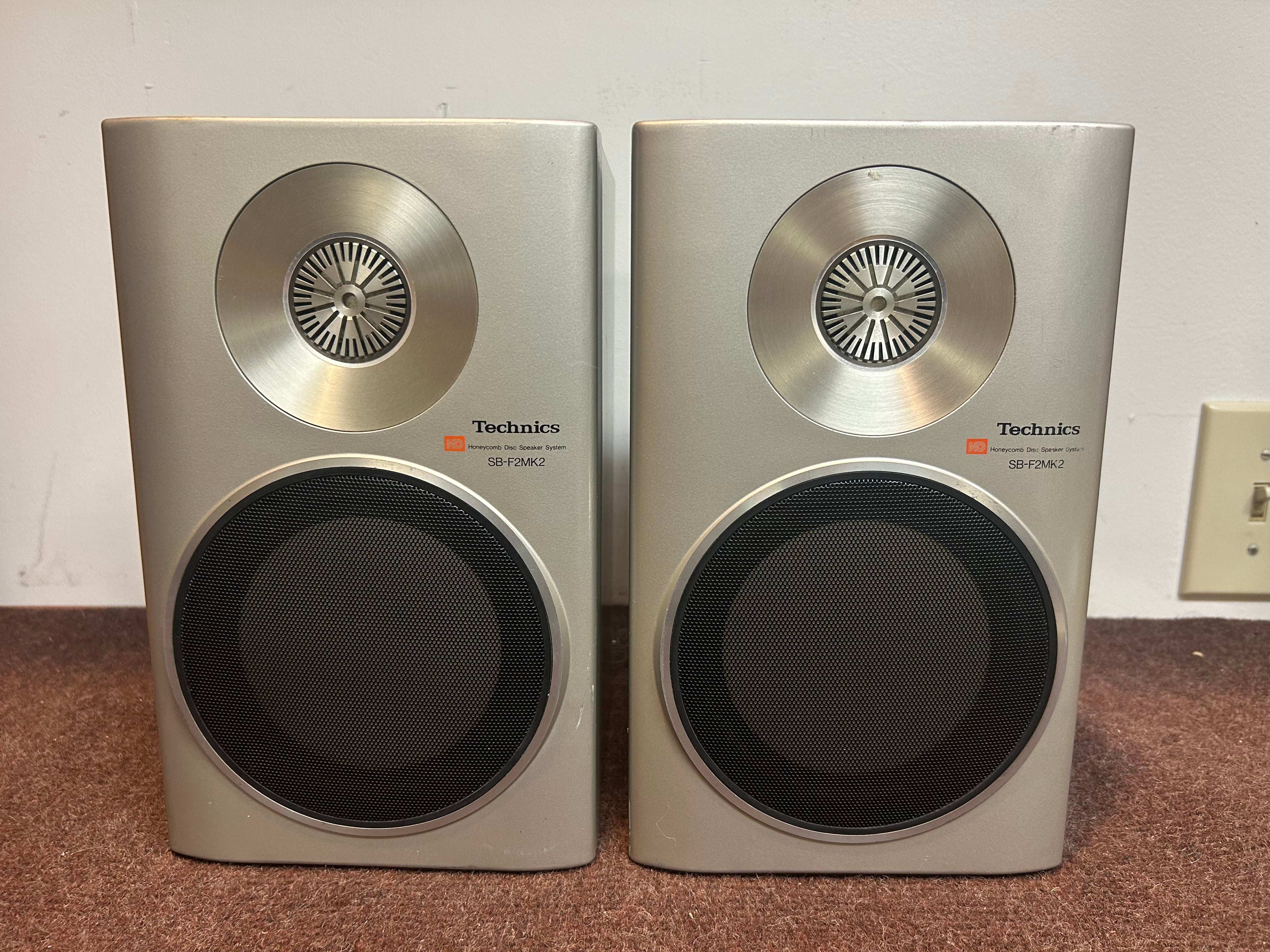 Technics SB-F2MK2 Bookshelf Speakers * Fully Serviced