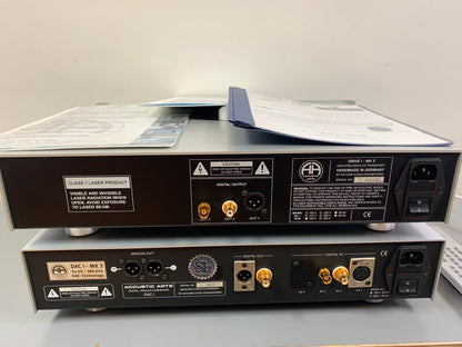 Accustic Arts DRIVE1 and Upgraded DAC1 * Cd Transport and DAC * Remote * Manuals * Boxes