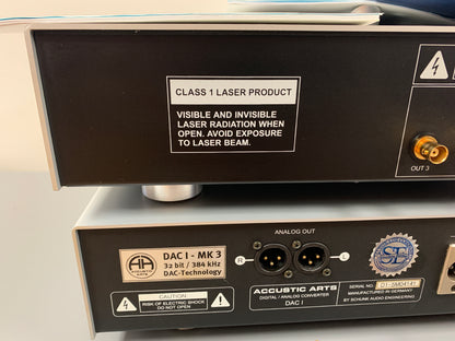 Accustic Arts DRIVE1 and Upgraded DAC1 * Cd Transport and DAC * Remote * Manuals * Boxes