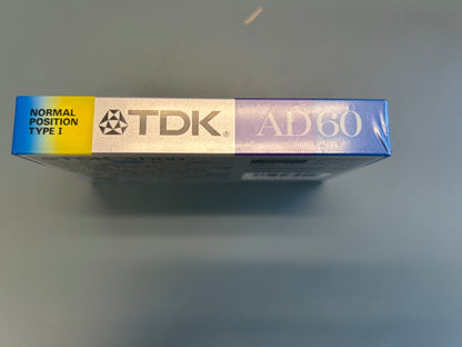 1987 TDK AD60 Sealed Cassette Tape * Japan