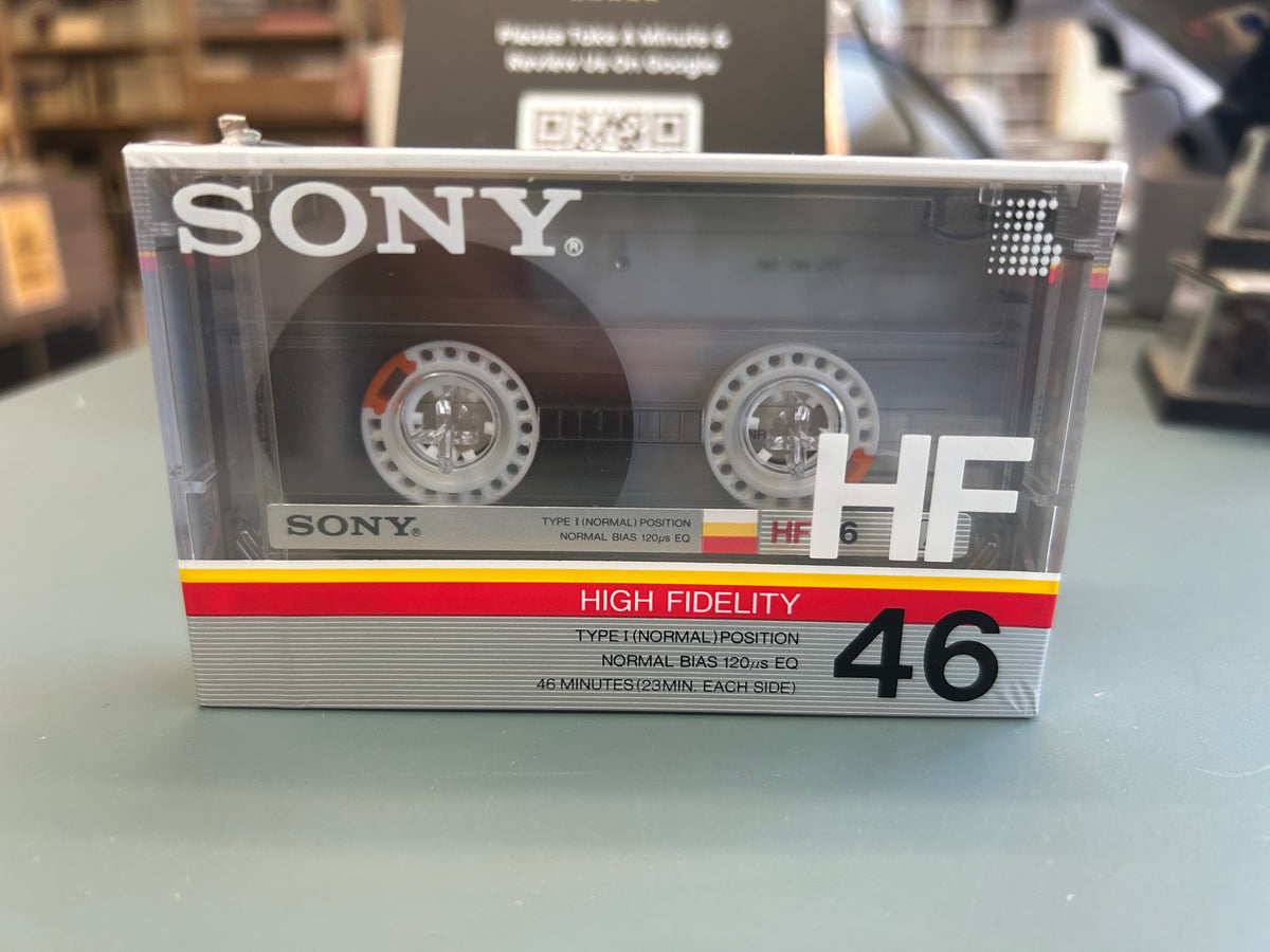 SONY HF 46N (Normal Position TYPE I) Blank Audio Cassette Tape 1986