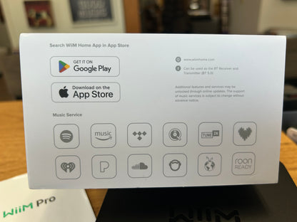 WiiM Pro Streaming music player and digital preamp with Wi-Fi®, Google Cast, Apple AirPlay® 2, and Bluetooth® * New Open Box *