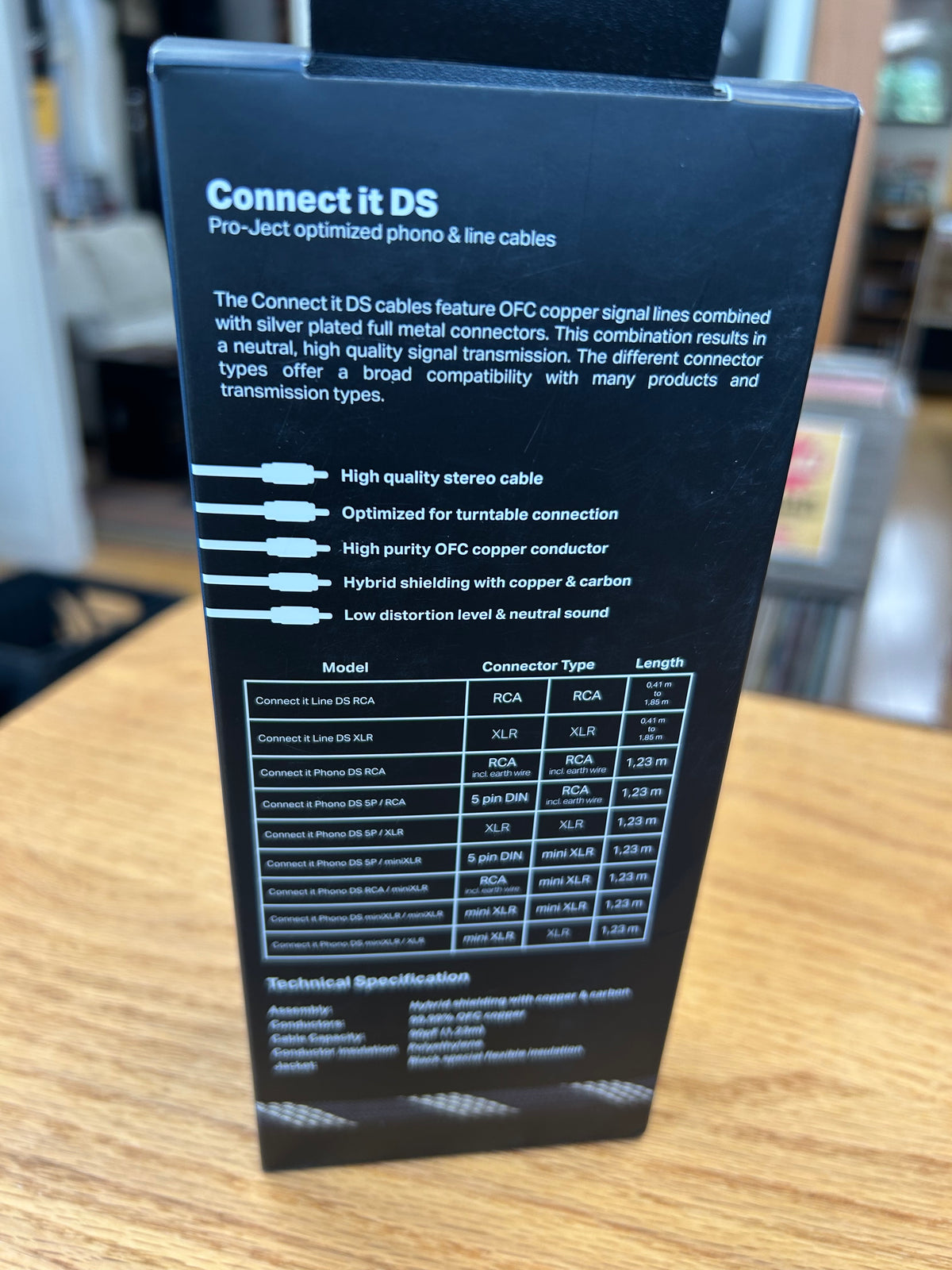 Pro-Ject Connect-it Phono DS Balanced Cable – 5-Pin DIN to 5-Pin Mini-XLR (1.23m) – Hard to Find in US – 30 plus day backorder!