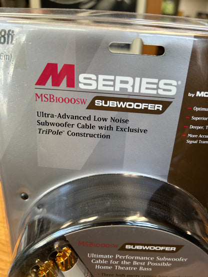 Monster msb1000sw Subwoofer Cable * 18 ft * NEW in Box !!! *