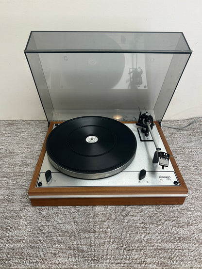 Thorens TD-165 Belt Drive Turntable * Ortofon Cartridge * New Belt * Fully Serviced * Metal Hinge Protectors * Manual