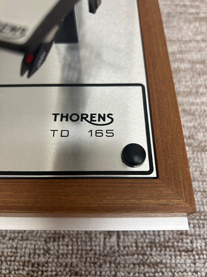 Thorens TD-165 Belt Drive Turntable * Ortofon Cartridge * New Belt * Fully Serviced * Metal Hinge Protectors * Manual