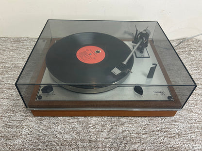 Thorens TD-165 Belt Drive Turntable * Ortofon Cartridge * New Belt * Fully Serviced * Metal Hinge Protectors * Manual