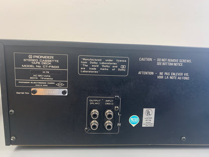 Pioneer CT-F500 Single Cassette Deck
