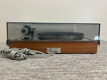 Thorens TD-165 Belt Drive Turntable * Ortofon Cartridge * New Belt * Fully Serviced * Metal Hinge Protectors * Manual