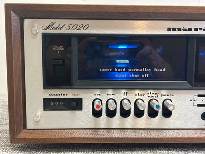 Marantz 5020 Single Cassette Deck * Fully Serviced * Wood Case * New Belts