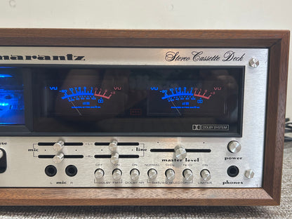 Marantz 5020 Single Cassette Deck * Fully Serviced * Wood Case * New Belts