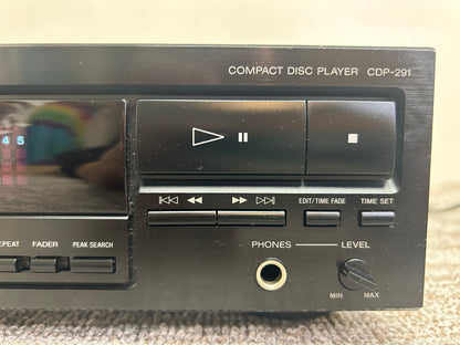 Sony CDP-291  Single Compact Disc Player * Remote * Fully Serviced *