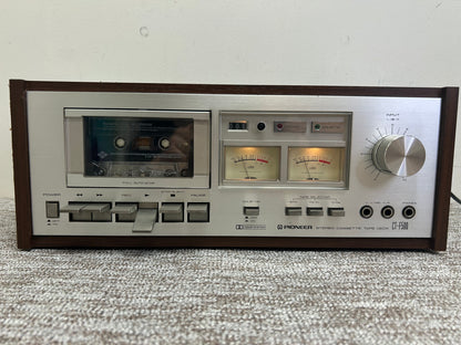 Pioneer CT-F500 Single Cassette Deck * Wood Case * Fully Serviced * New Belts