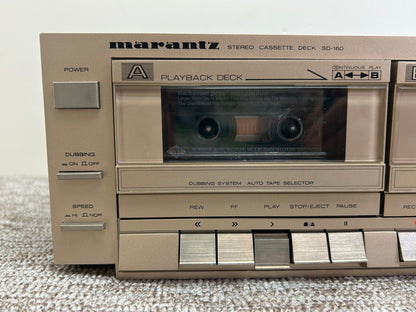Marantz SD-160 Double Cassette Deck * Fully Serviced * New Belts