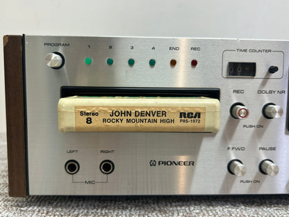 Pioneer RH-65 Eight Track Recorder * Fully Serviced * New Belts