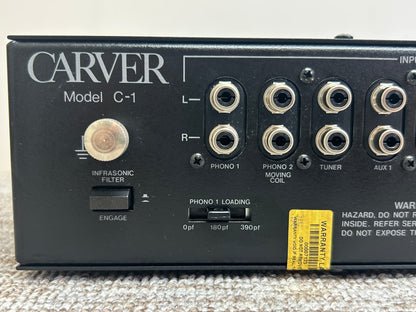 Carver C-1 Sonic Holography Preamplifier * Fully Serviced * Box
