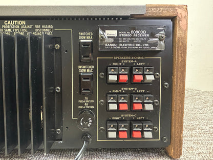 Sansui 8080DB Stereo Receiver * 85W RMS * Fully Serviced * 3rd Party Shipping Only