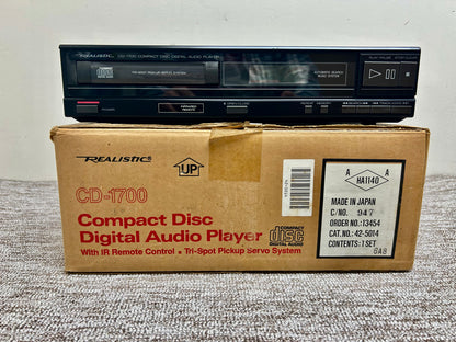 Realistic CD-1700 Single CD Player * Fully Serviced * New Belt * Box *