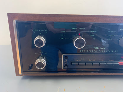 McIntosh C29 Preamplifier with Original Wood Case