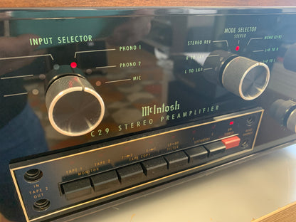 McIntosh C29 Preamplifier with Original Wood Case