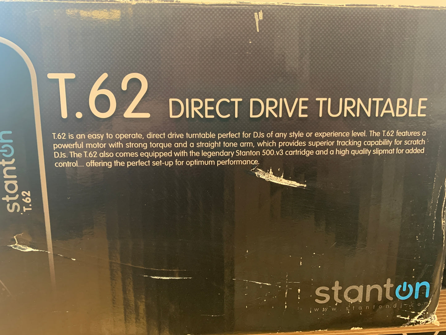 STANTON T62 Turntable * Box