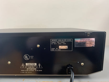 Sony CDP-CE405 CD Carousel 5 Discs * Remote