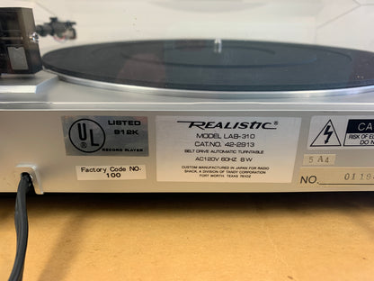Realistic LAB310 Turntable * Box *