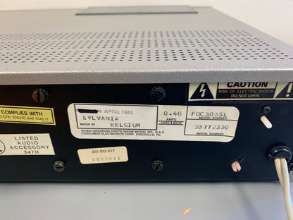 1984 Sylvania FDC303 Single CD Player ( Philips CD303 / Magnavox FD3030 )