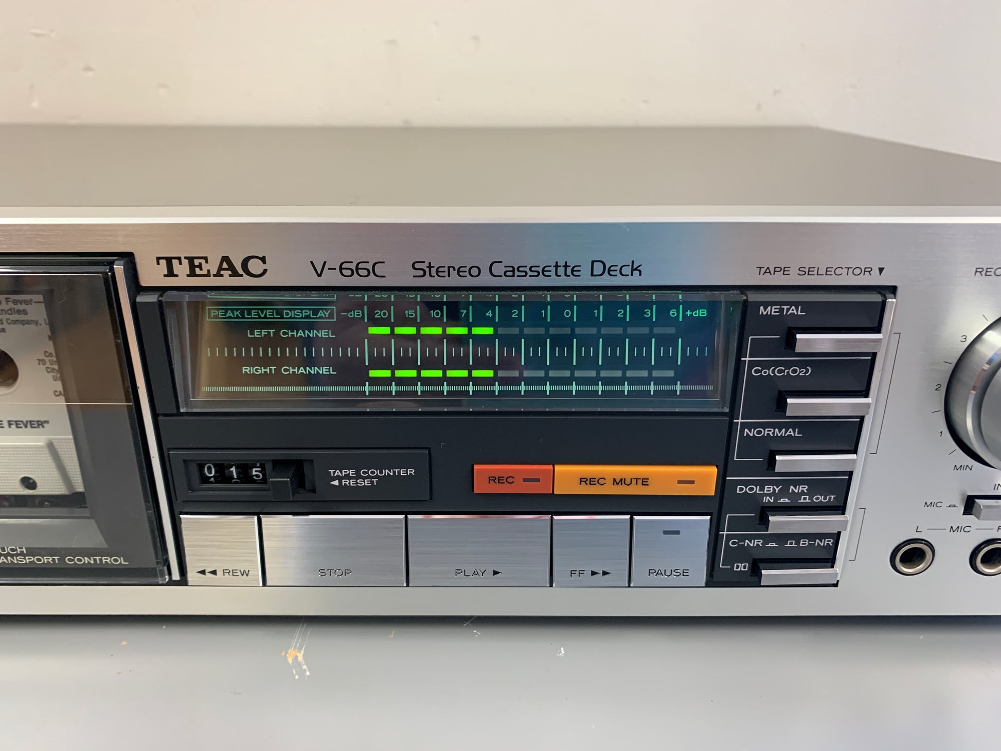 TEAC V-610 Cassette Deck – Testé Fonctionne – Avec Télécommande
