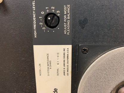 JBL Decade L26 Floor Standing Speakers * Original Blue Grills * 1978