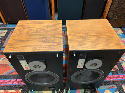 JBL Decade L26 Floor Standing Speakers * Original Blue Grills * 1978