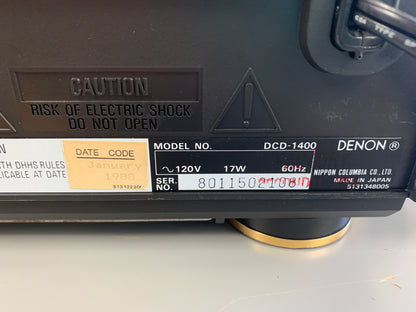 Denon DCD-1400 Single CD Player