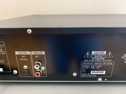 Sony cdp-ce500 CD Carousel 5 Discs and USB Recorder