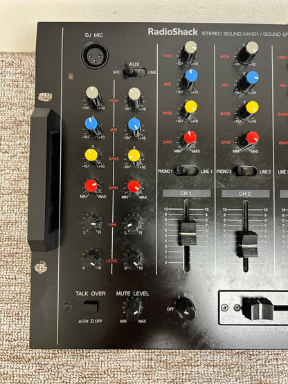 Radio Shack SSM-1750 Stereo Audio and DJ Mixer * Fully Serviced