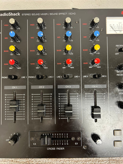 Radio Shack SSM-1750 Stereo Audio and DJ Mixer * Fully Serviced
