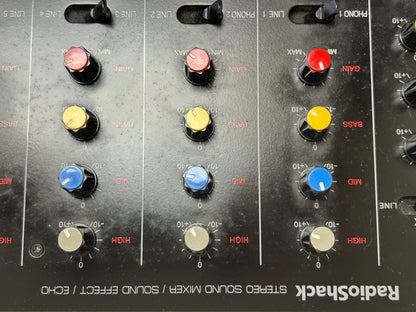 Radio Shack SSM-1750 Stereo Audio and DJ Mixer * Fully Serviced