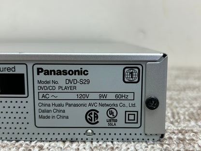 Panasonic DVD-S29 CD/DVD Player * Remote * Fully Serviced * New Belts