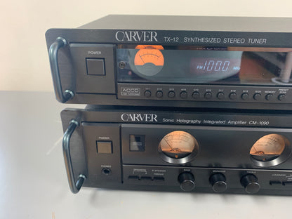 Carver Combo - CM-1090 Integrated Amplifier - TX-12 Stereo Tuner