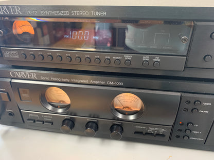 Carver Combo - CM-1090 Integrated Amplifier - TX-12 Stereo Tuner