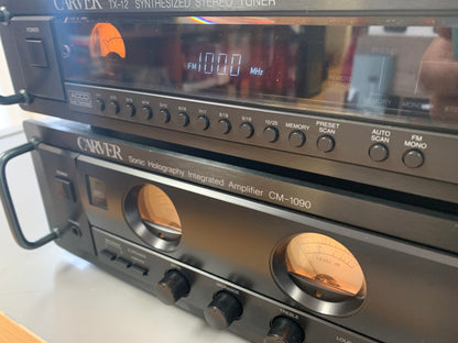 Carver Combo - CM-1090 Integrated Amplifier - TX-12 Stereo Tuner