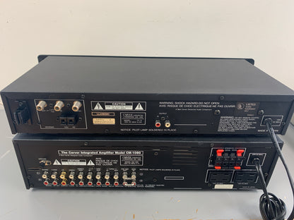 Carver Combo - CM-1090 Integrated Amplifier - TX-12 Stereo Tuner
