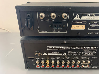 Carver Combo - CM-1090 Integrated Amplifier - TX-12 Stereo Tuner