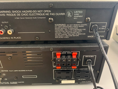 Carver Combo - CM-1090 Integrated Amplifier - TX-12 Stereo Tuner