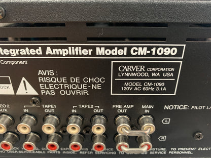 Carver Combo - CM-1090 Integrated Amplifier - TX-12 Stereo Tuner
