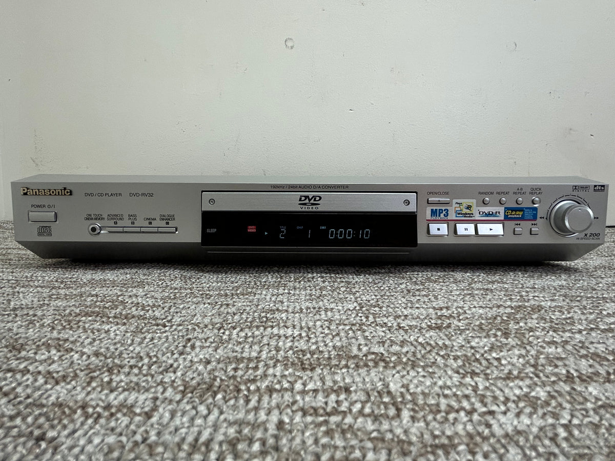 Panasonic DVD-RV32 CD/DVD Player * Fully Serviced * New Belts