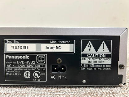 Panasonic DVD-RV32 CD/DVD Player * Fully Serviced * New Belts