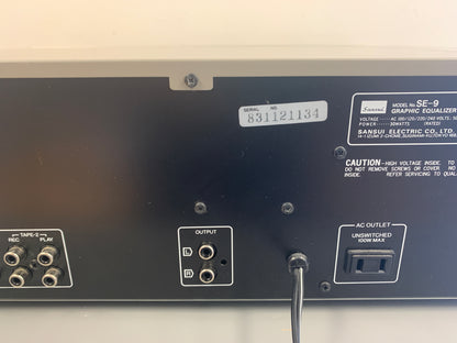 Sansui SE-9 Graphic Equalizer and Spectrum Analyzer * Technics RP-3800E Microphone