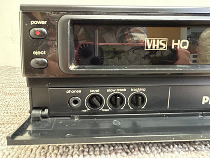 Philips VR6585 VHS HQ Hi-Fi Stereo Video Cassette Recorder * Fully Serviced * New Belts